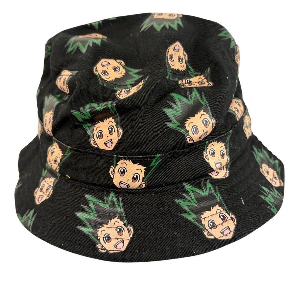 Hypland Hunter x Hunter Gon Freecss Black‎ Bucket Hat Anime Streetwear Kids